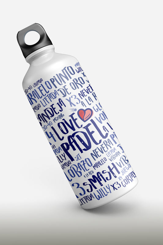 Love Padel - Botella Aluminio