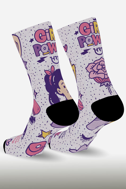 Girl Power - Calcetines - Caña Media-Alta