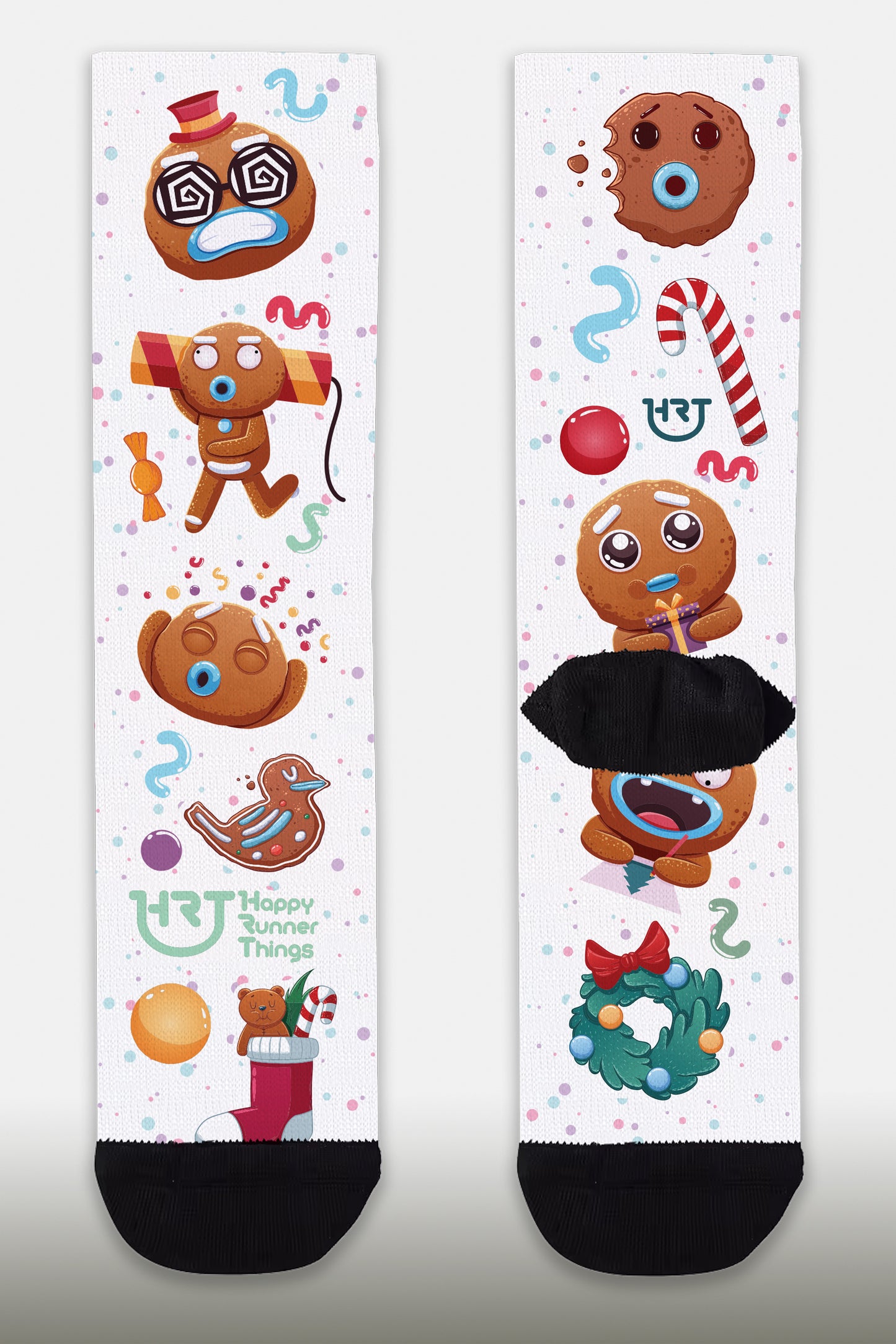 MeRun Christmas - Calcetines - Caña Media-Alta