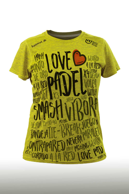 Love Padel - Camiseta Padel Mujer - Pistacho