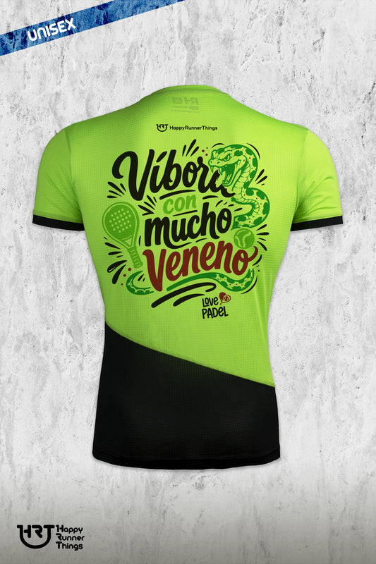 MUCHO VENENO - Camiseta LOVE PADEL Unisex - Manga Corta