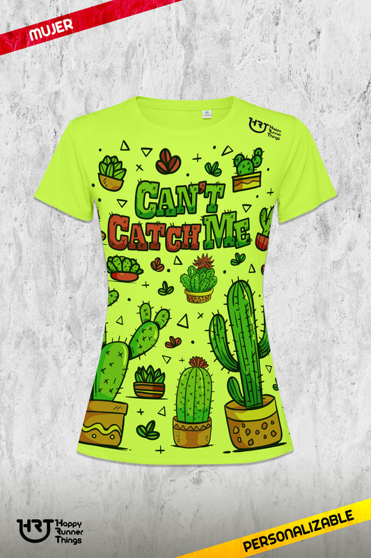 Can't Catch Me - Camiseta ECO Running Mujer - Manga Corta