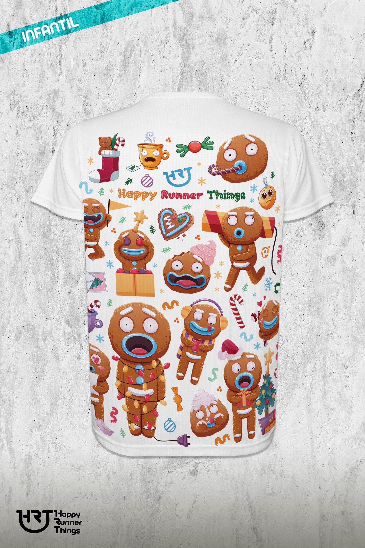 MeRun Christmas - Camiseta Running Junior