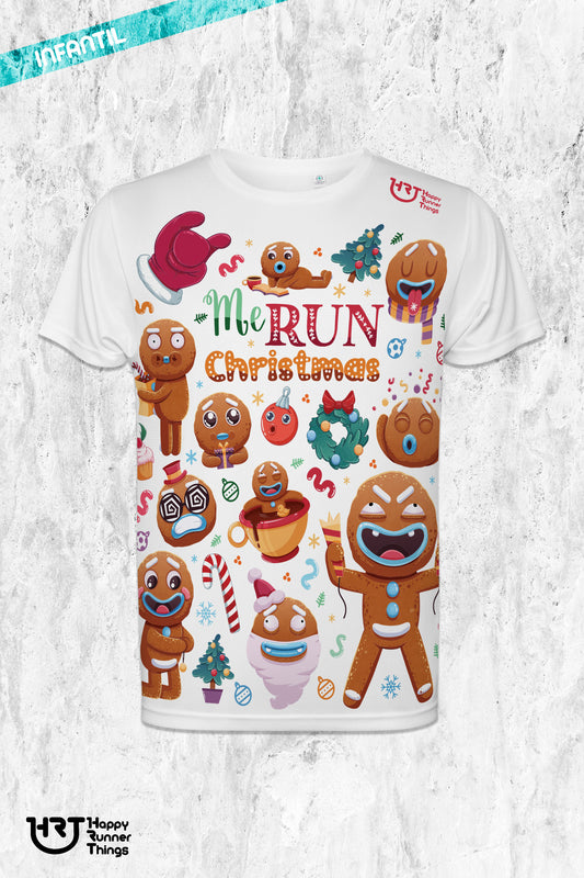 MeRun Christmas - Camiseta Running Junior