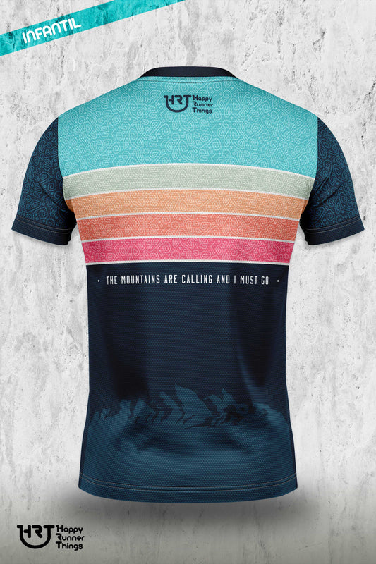 Mountains - Camiseta Técnica Kids - Manga Corta