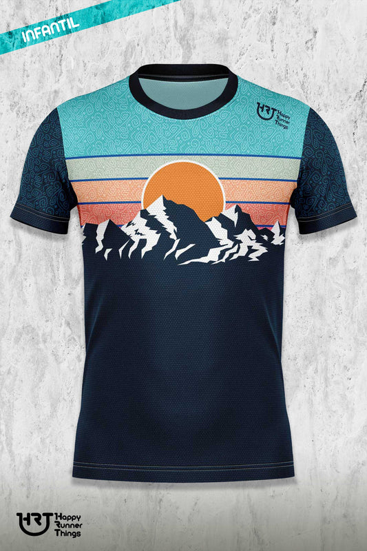 Mountains - Camiseta Técnica Kids - Manga Corta