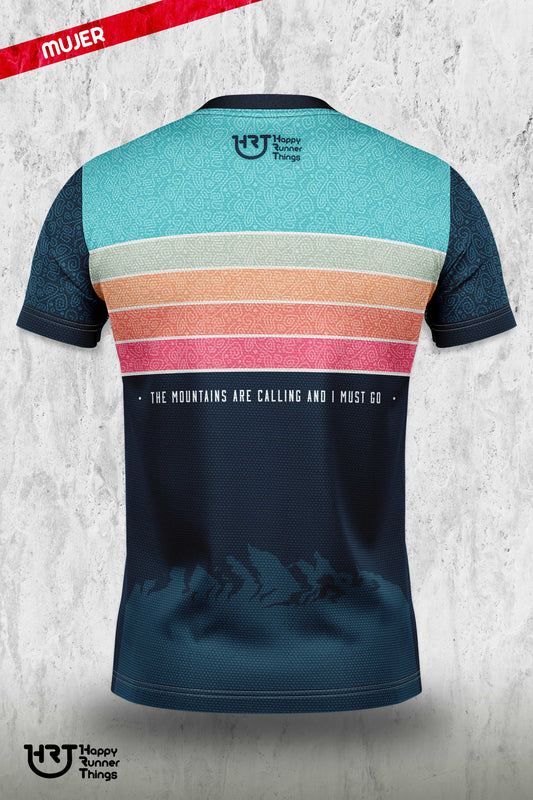 Mountains - Camiseta Técnica Mujer - Manga Corta