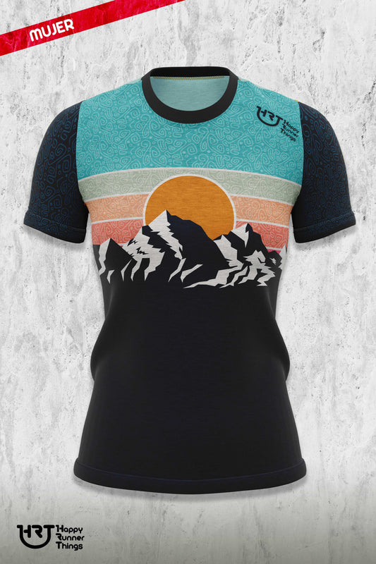 Mountains - Camiseta Técnica Mujer - Manga Corta