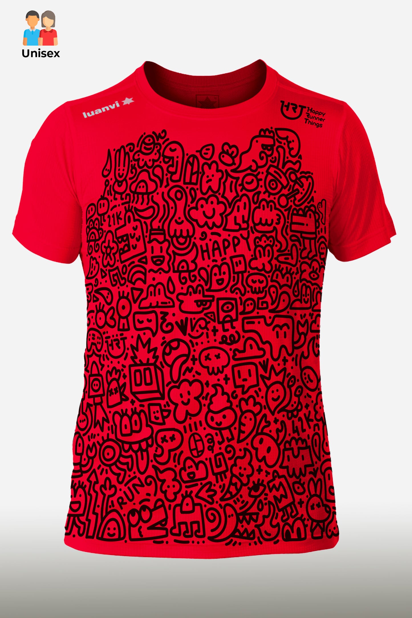 Doodles - Camiseta Running Unisex