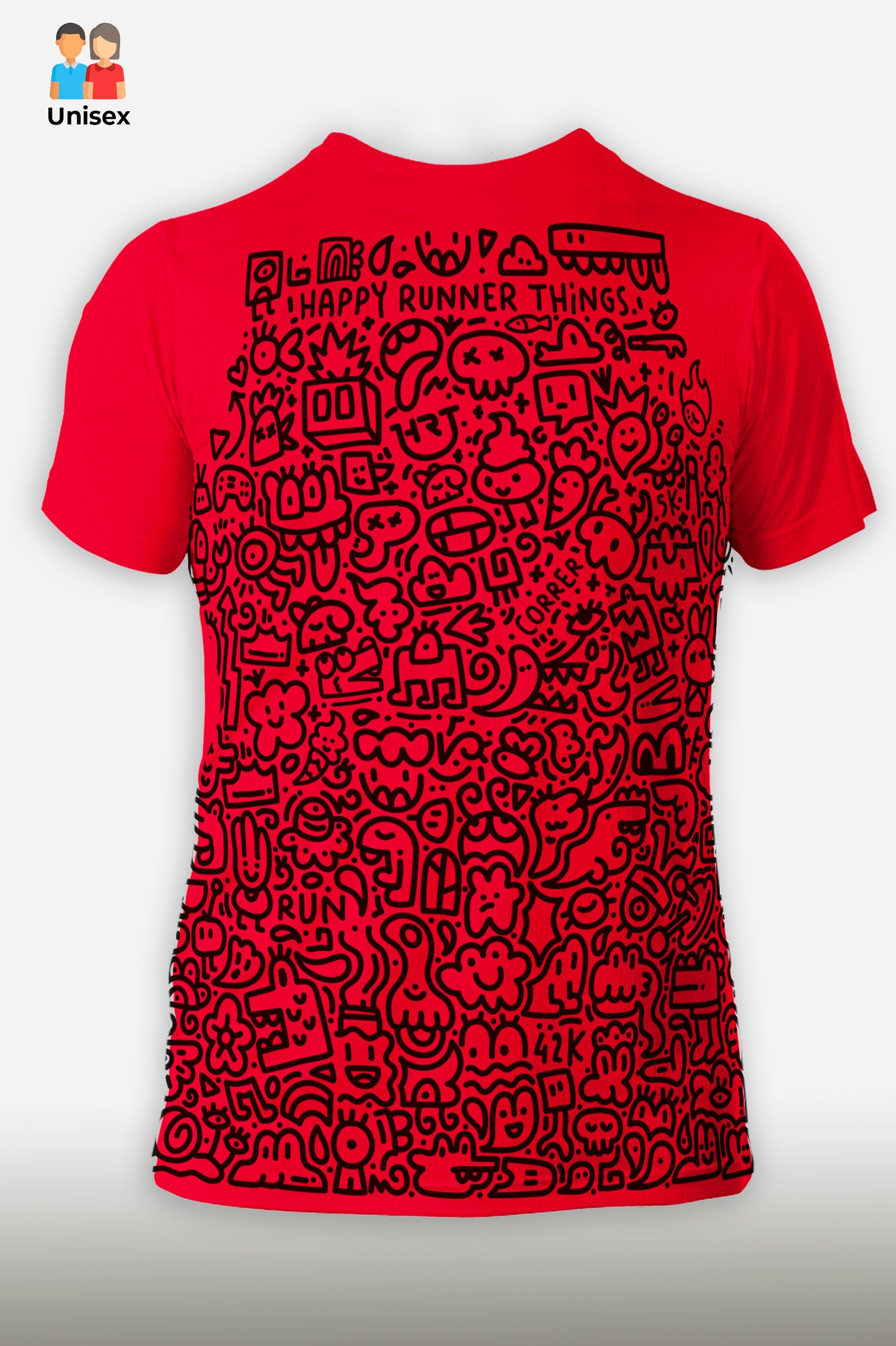 Doodles - Camiseta Running Unisex