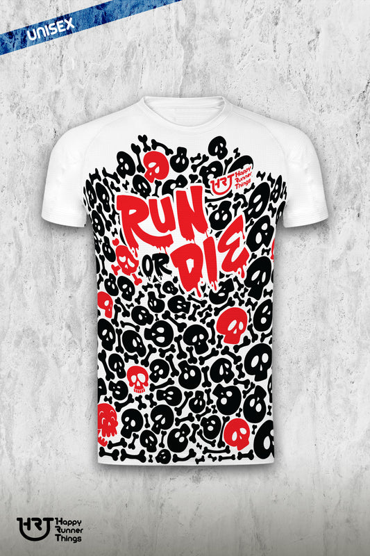 Run or Die - Camiseta Running Unisex - Manga Corta