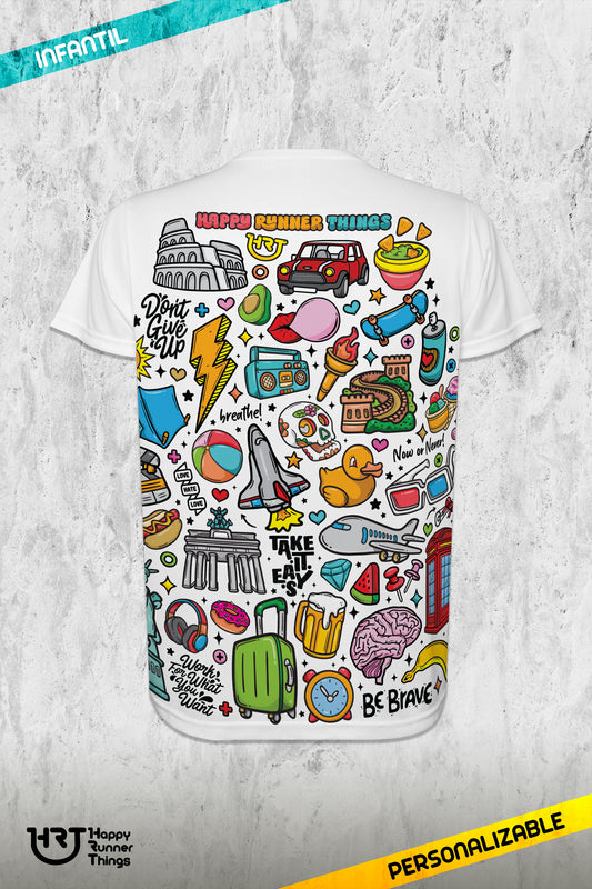 RUN YOUR LIFE - Camiseta ECO Infantil - Manga Corta