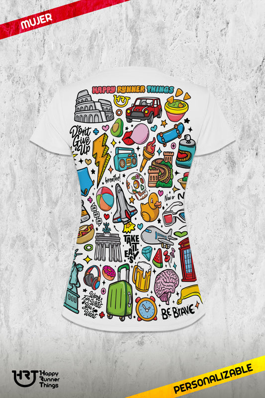 RUN YOUR LIFE - Camiseta ECO Mujer - Manga Corta