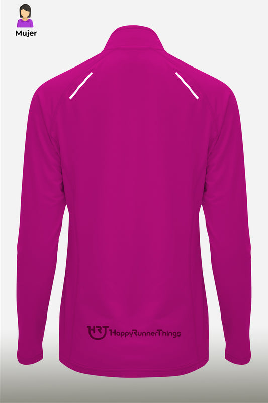 Happy Runner - Fucsia - Sudadera Técnica Mujer