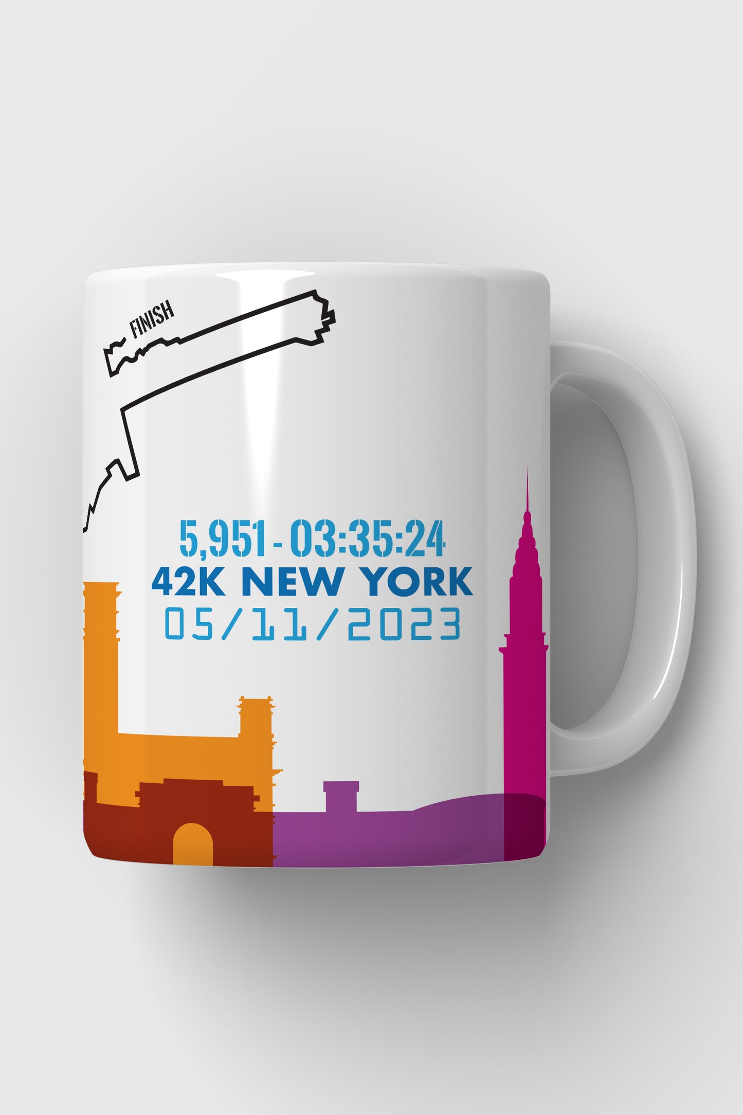 Trazados - Taza - New York Marathon