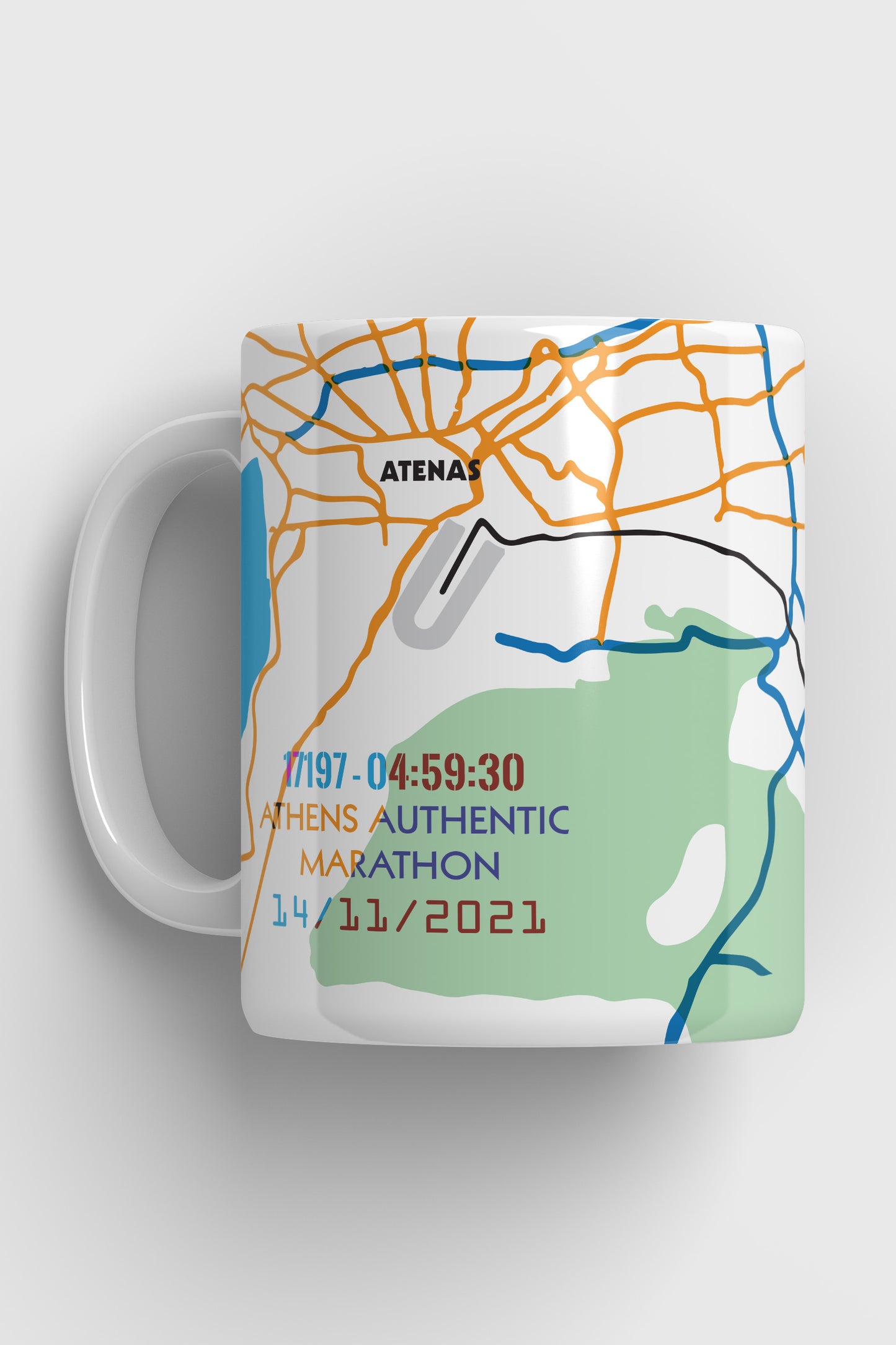 Trazados - Taza - Athens Authentic Marathon