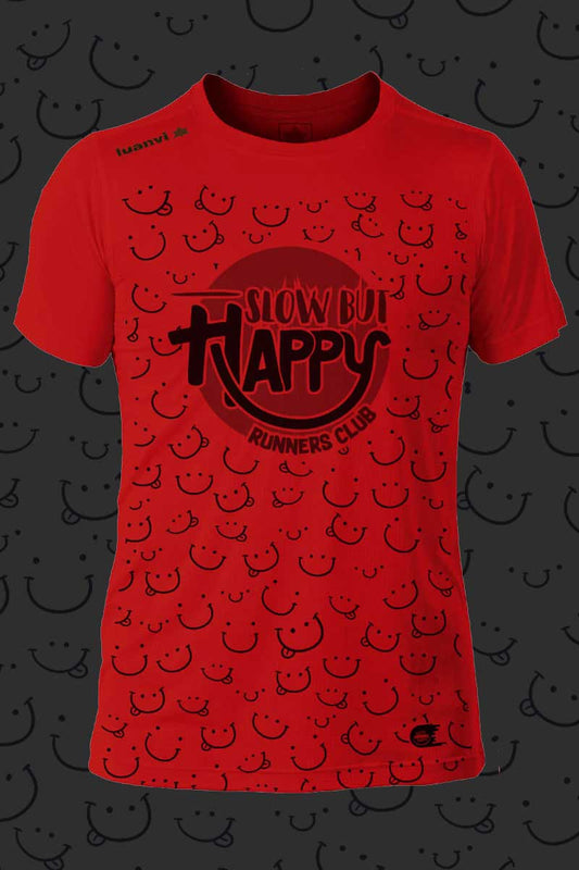 Slow But Happy - Camiseta Técnica Unisex - 2019