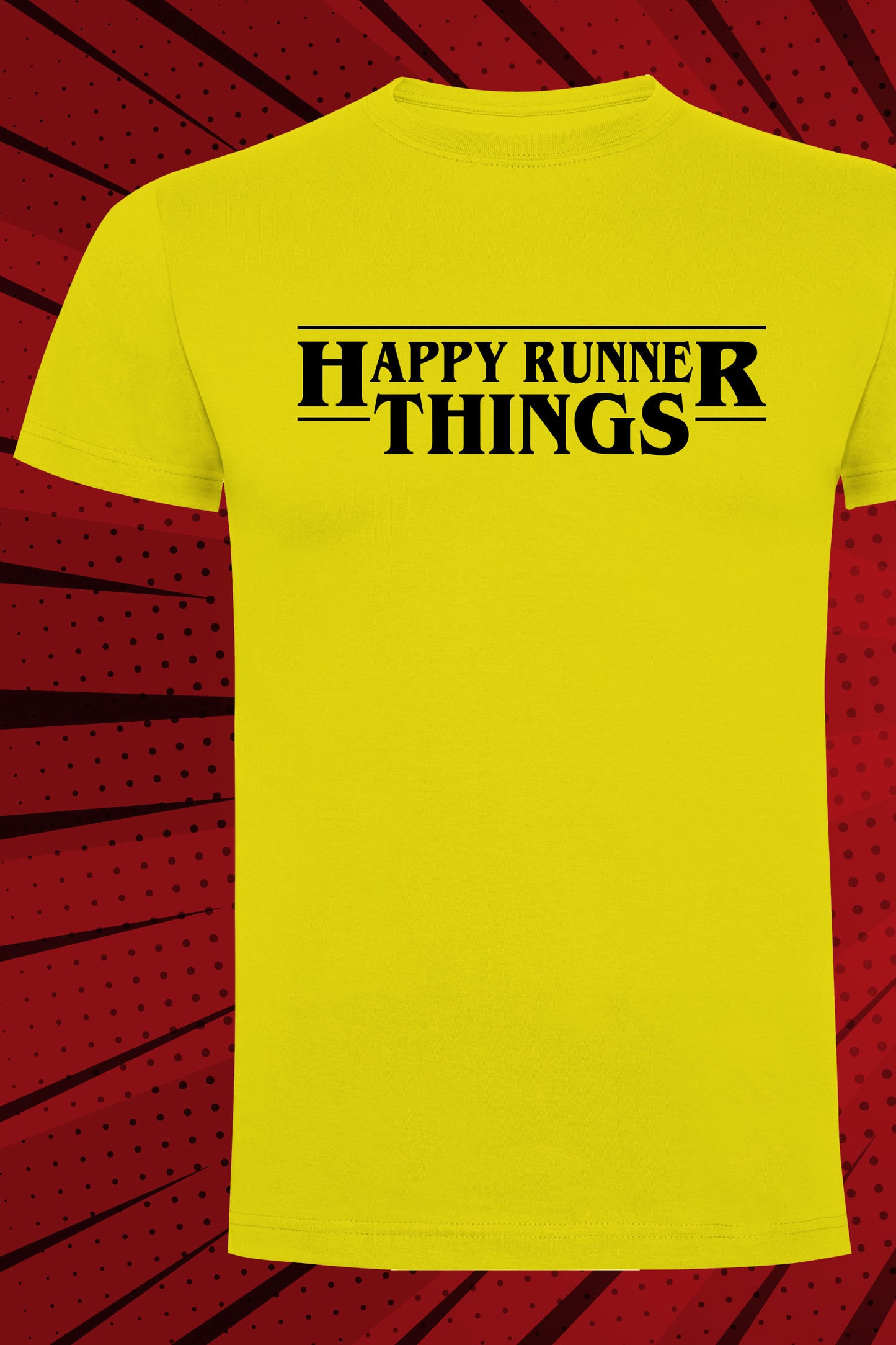 Stranger Runner Things - Camiseta Casual Unisex