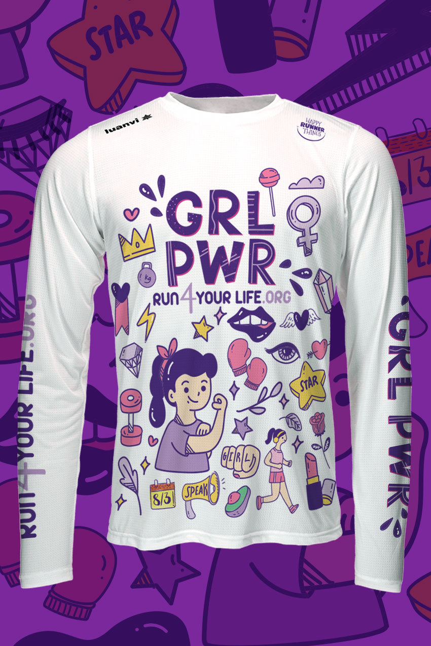 GRL PWR - Camiseta Técnica Unisex - Manga Larga