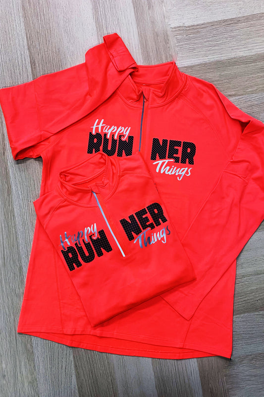 Happy Runner - Coral - Sudadera Técnica Mujer