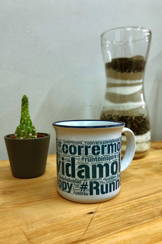 Hashtag - Taza Vintage - Azul