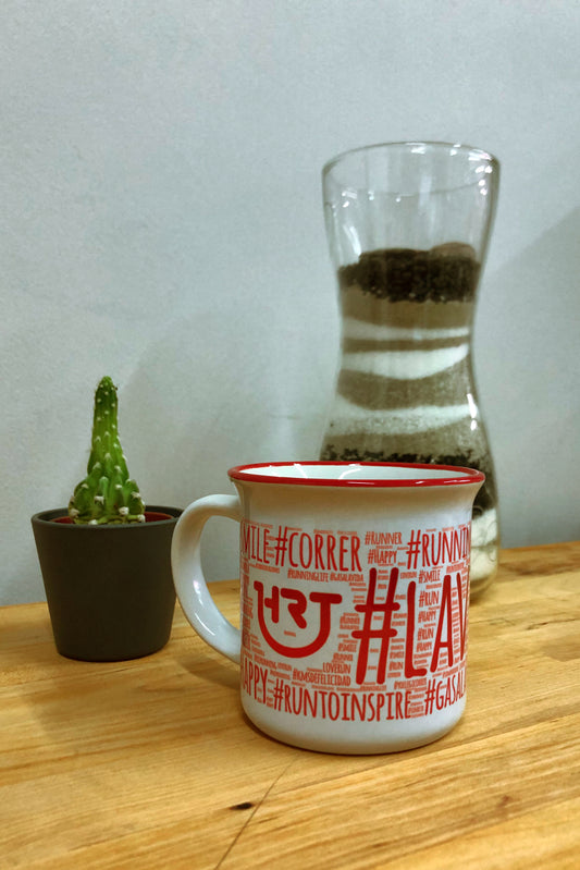 Hashtag - Taza Vintage - Rojo