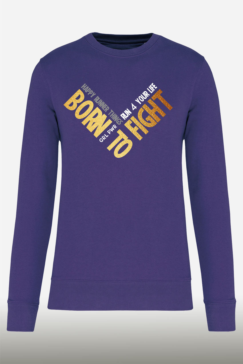 Girl Power - Born to Fight - Sudadera Casual Ecorresponsable Unisex