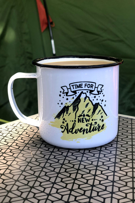 Time for a new adventure - Taza Metálica