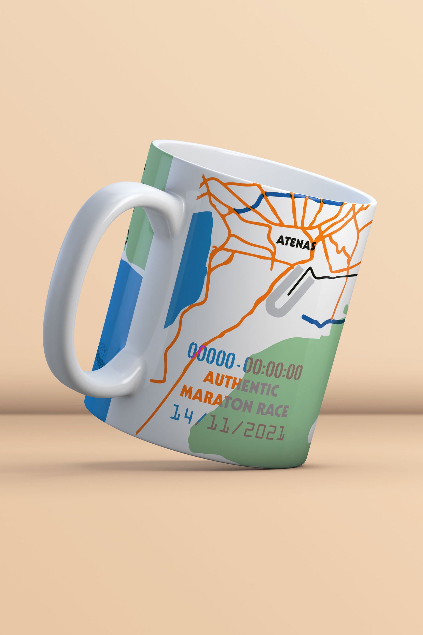 Trazados - Taza - Athens Authentic Marathon