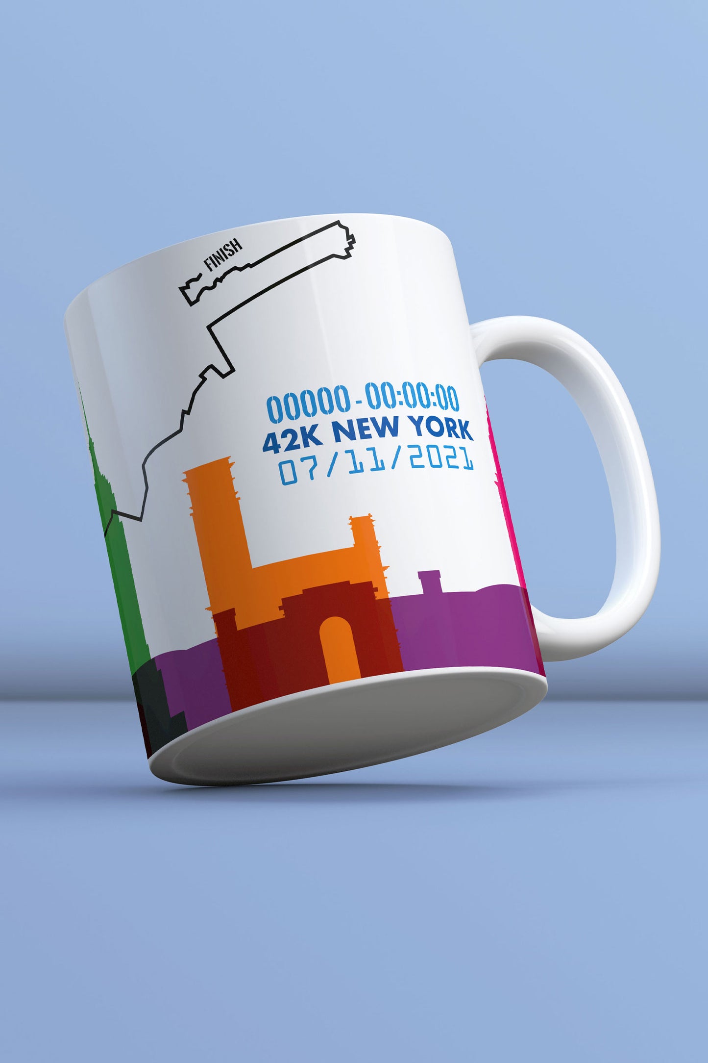 Trazados - Taza - New York Marathon