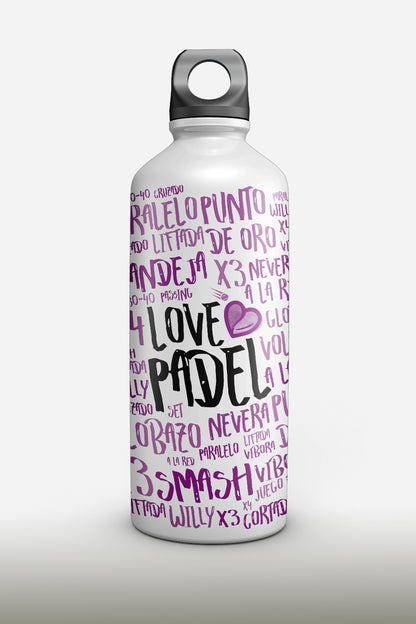 Love Padel - Botella Aluminio