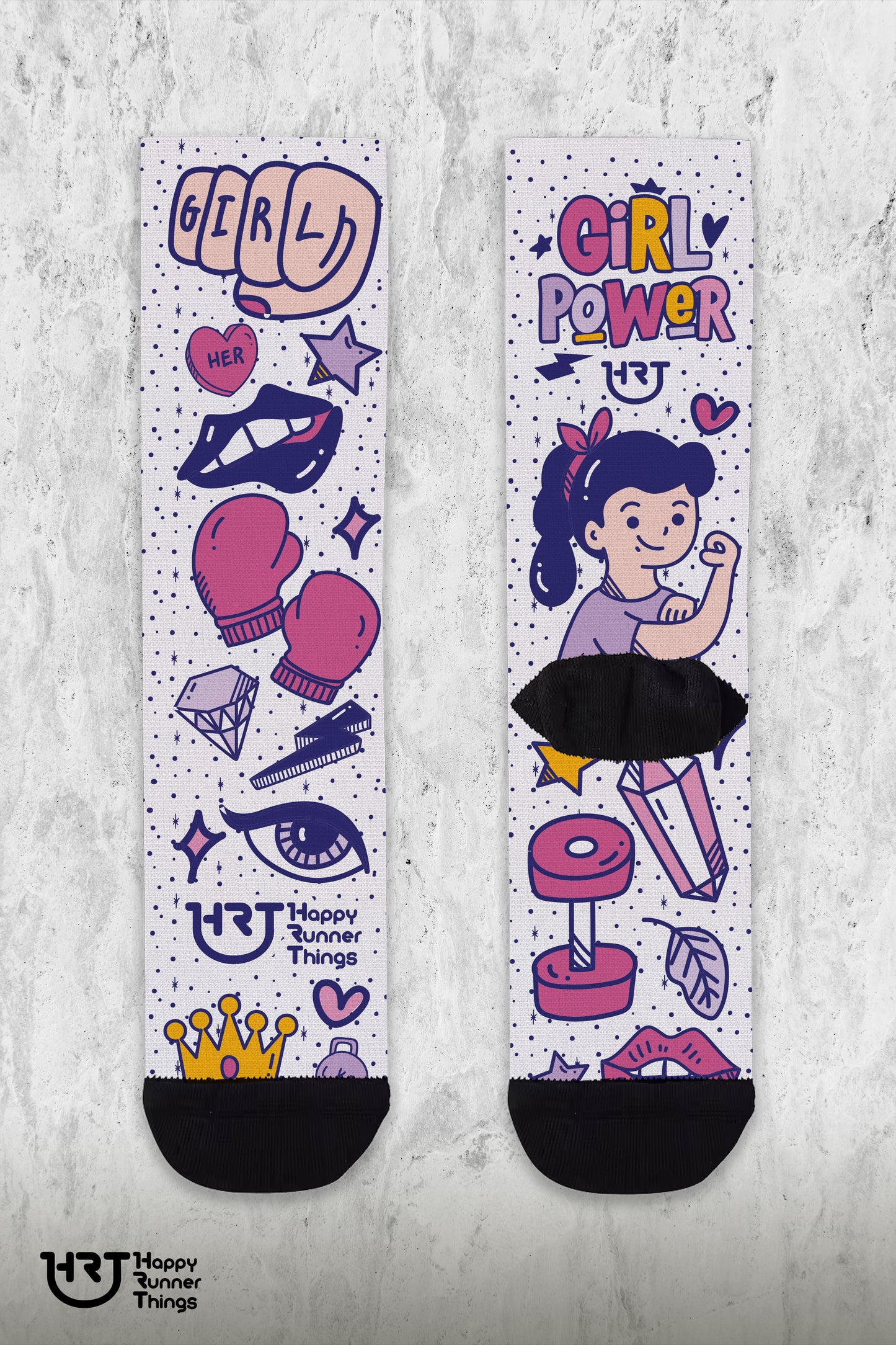 Girl Power - Calcetines - Caña Media-Alta