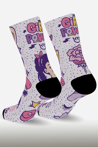 Girl Power - Calcetines - Caña Media-Alta