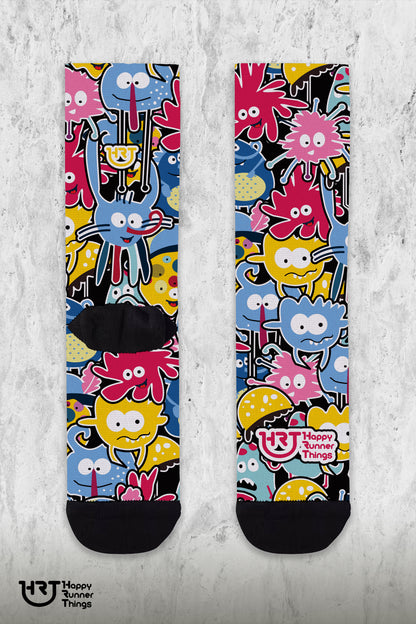 Colorfull Monsters - Calcetines - Caña Media-Alta