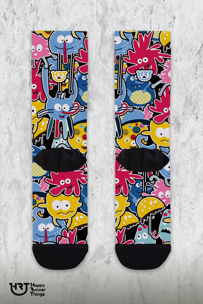 Colorfull Monsters - Calcetines - Caña Media-Alta