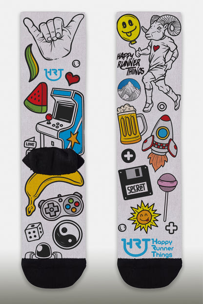 Run Your Life - Calcetines - Caña Media-Alta