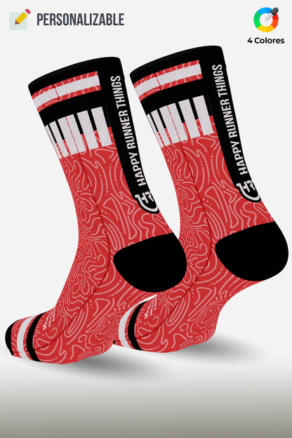 Happy Runner Things - Calcetines - Caña Alta