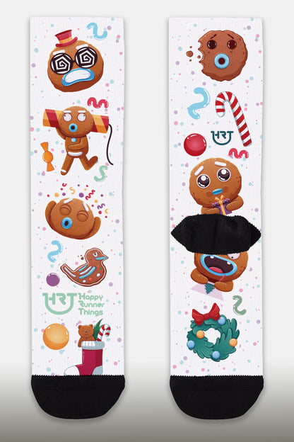 MeRun Christmas - Calcetines - Caña Media-Alta