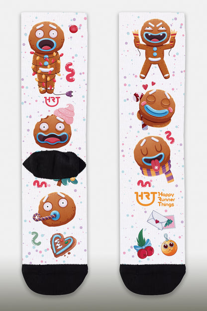 MeRun Christmas - Calcetines - Caña Media-Alta