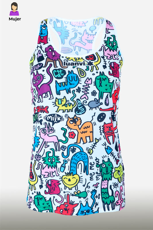 Luanvi Cats - Camiseta Tirantes Mujer