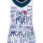 Love Padel - Pro - Camiseta Mujer - White-Blue