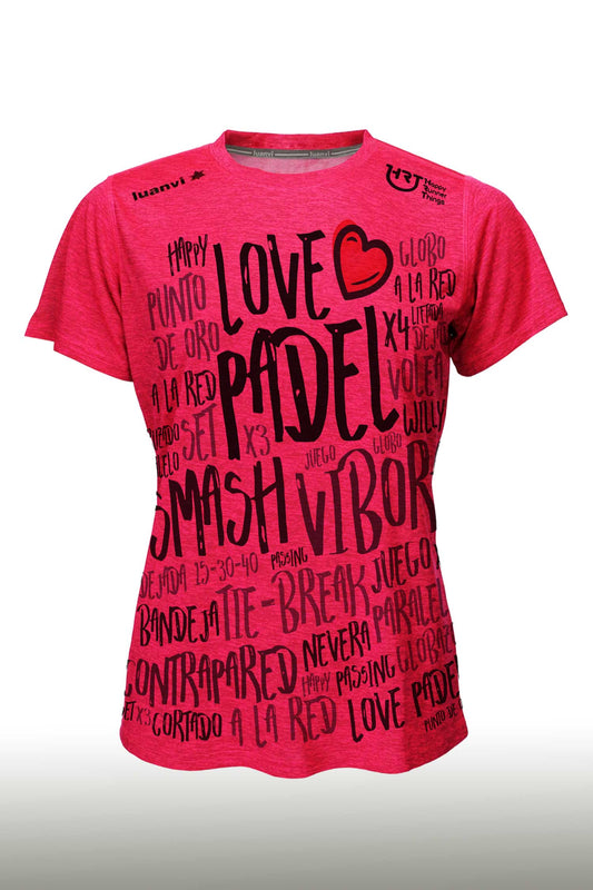 Love Padel - Camiseta Padel Mujer - Coral