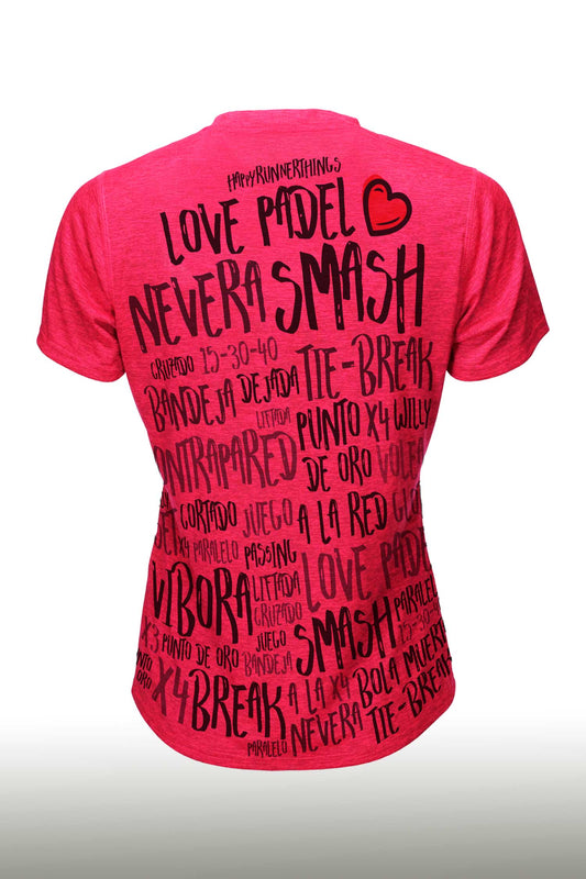 Love Padel - Camiseta Padel Unisex - Coral