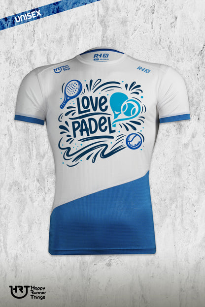 FIESTA DEL GLOBO - Camiseta LOVE PADEL Unisex - Manga Corta
