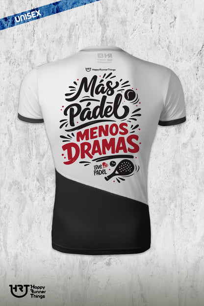MENOS DRAMAS - Camiseta LOVE PADEL Unisex - Manga Corta