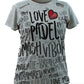 Love Padel - Camiseta Padel Mujer - Gris