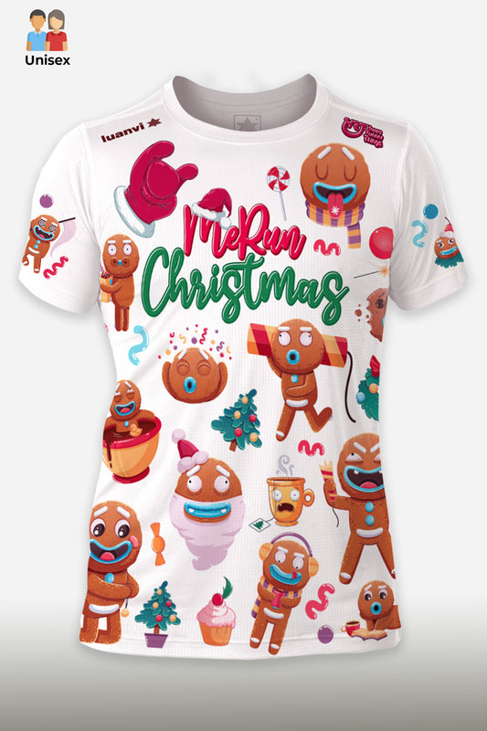 MeRun Christmas - Camiseta Running Unisex