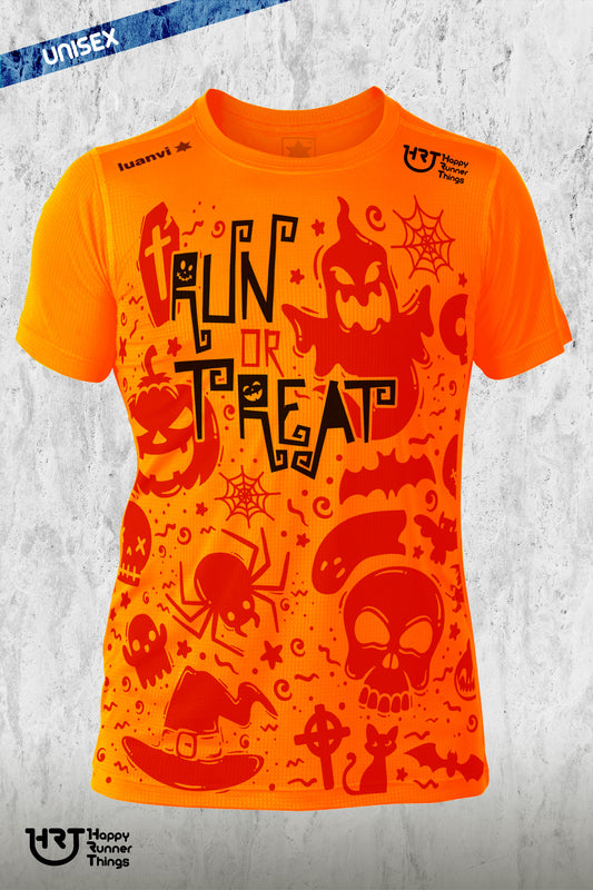 Run or Treat - Halloween - Camiseta Running Unisex