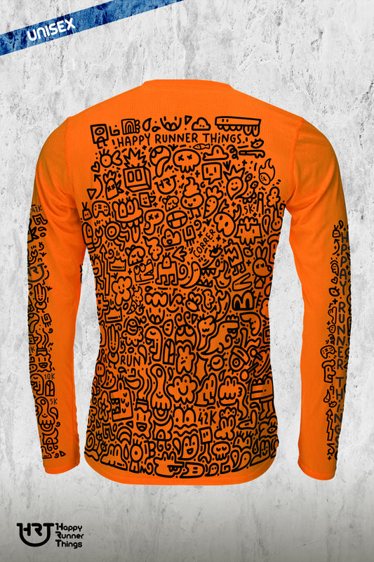 Doodles - Camiseta Técnica Unisex - Manga Larga