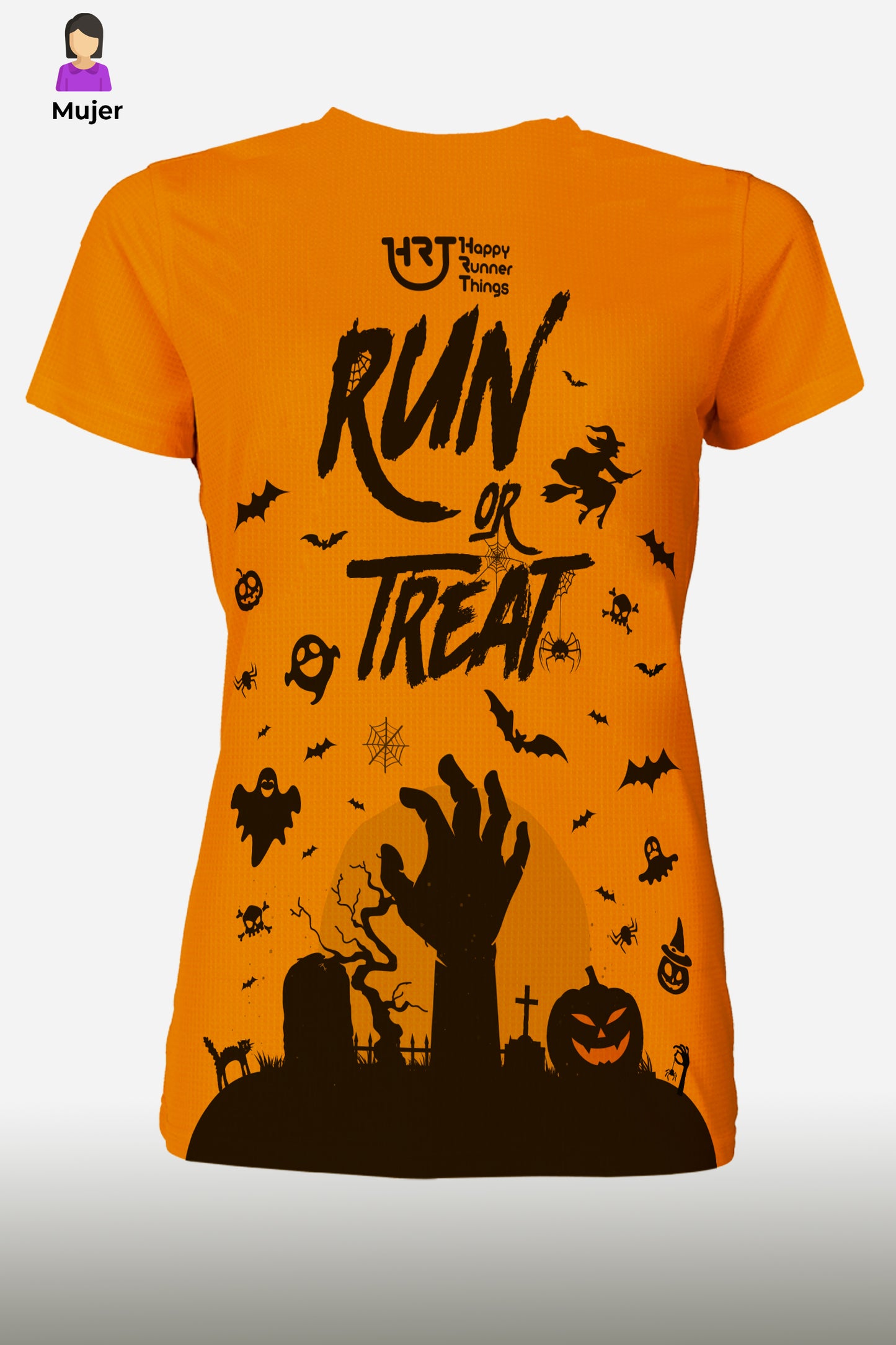 Boo/Halloween - Camiseta Running Mujer